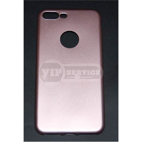 iPhone 7 Plus чехол-накладка, под кожу, силиконовый 7-Case Fresh, черный/серый/золотой/розовый