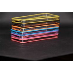 iPhone 5/5S бампер на торцы Griffin, силиконовый, фиолетовый