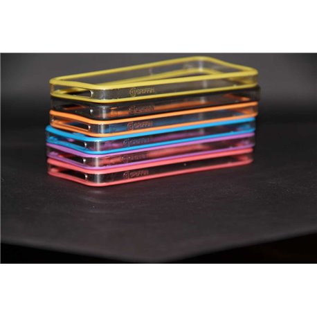 iPhone 5/5S бампер на торцы Griffin, силиконовый, фиолетовый