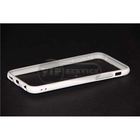 iPhone 6/6S бампер на торцы силиконовый, белый