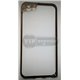 iPhone 6/6S бампер на торцы металлический, черный с рамкой на камеру