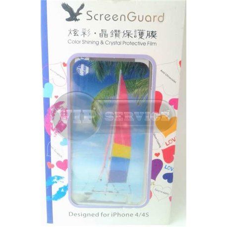 iPhone 4/4S виниловая наклейка"Парусник"
