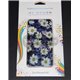 iPhone 4/4S виниловая наклейка, цветы, синий фон