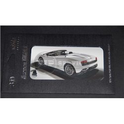 виниловая наклейка iPhone 4/4S 3D "Lamborghini" белая