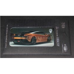 виниловая наклейка iPhone 4/4S 3D "Lamborghini" оранжевая