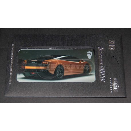 iPhone 4/4S виниловая наклейка 3D "Lamborghini", оранжевая