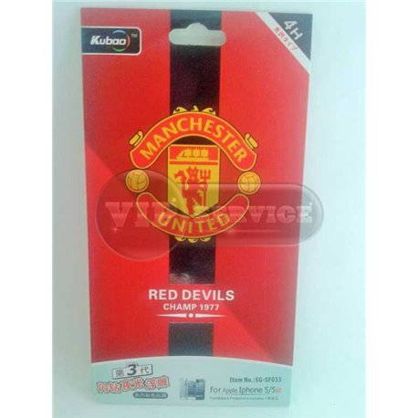 iPhone 5/5S виниловая наклейка Kubao "Manchester United" №5G-SF033