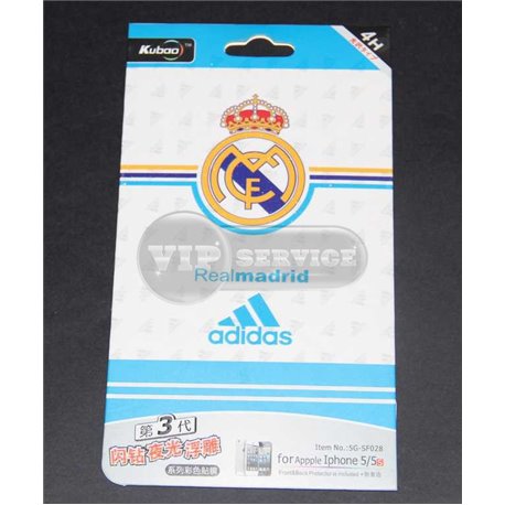 iPhone 5/5S виниловая наклейка Kubao "Real Madrid Adidas"