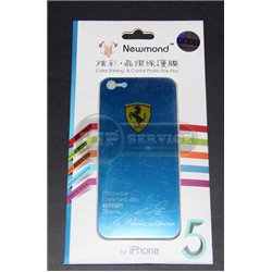 виниловая наклейка iPhone 5/5S Newmond "Ferrari blue"