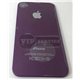 iPhone 4 задняя крышка, светящееся яблоко, фиолетовая