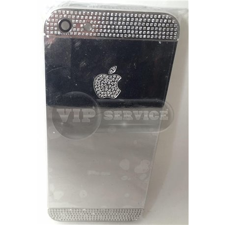 iPhone 5 задняя крышка, металлика с камнями