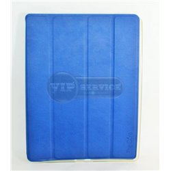 чехол-книжка iPad 2/3/4 The core силиконовая основа синий экокожа