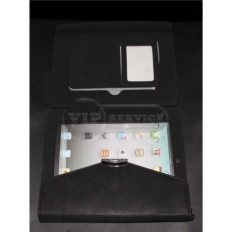 iPad 2/3/4 чехол-книжка iCoat OZAKI, кожаный, черный 