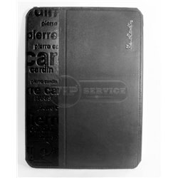 iPad Air чехол-книжка Pierre Cardin, с надписями, кожаный, черный 