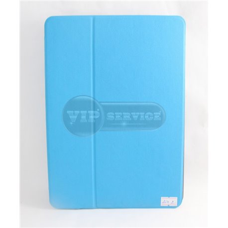 iPad Air 2 чехол-книжка, экокожа, 4 слота для пластиковых карт, голубой 