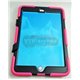 iPad mini 1/2/3 чехол-противоударный, пластик+силикон, розовый