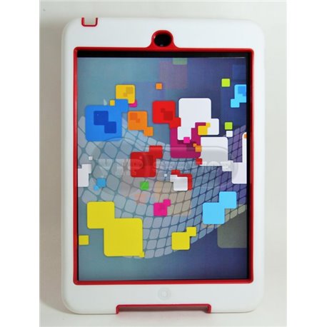 iPad mini 1/2/3 чехол-противоударный, пластик, белый 