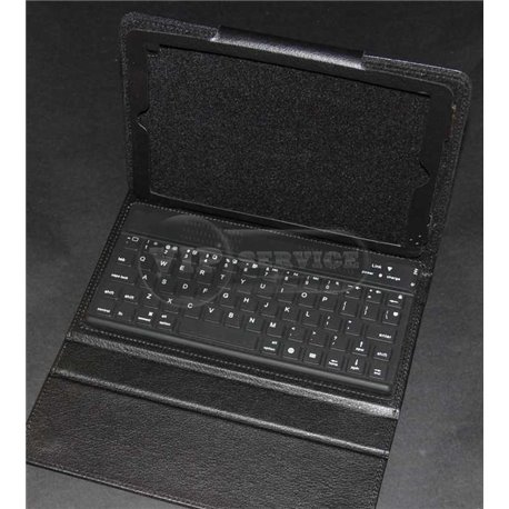 iPad mini 4 чехол-книжка с клавиатурой, кожаный, черный