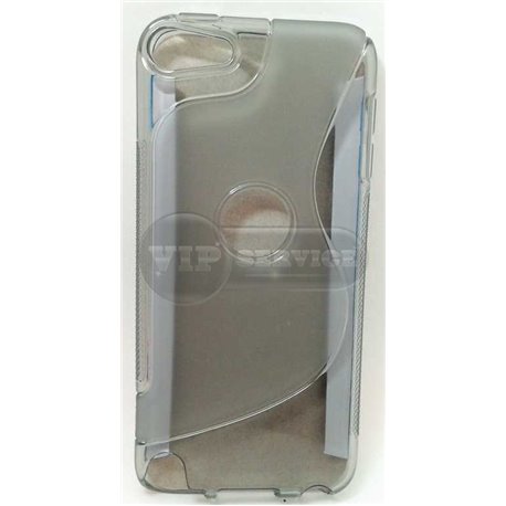 iPod touch 5 чехол-накладка силиконовый волна, серый