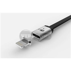 кабель U-cable magnetic для разъемов Micro и Lightning белый