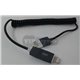 кабель USB lightning витой, черный