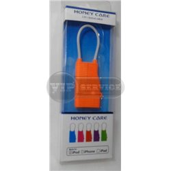 кабель USB lightning Honey care, оранжевый