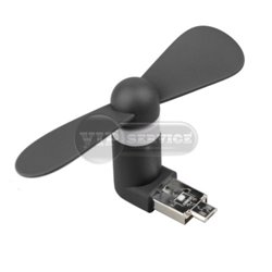 Mini USB Fan мини-вентилятор microUSB/USB, черный