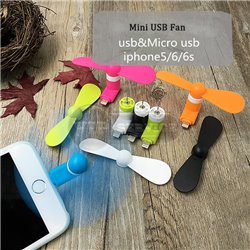 Mini USB Fan мини-вентилятор Lightning USB оранжевый