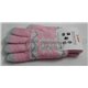 сенсорные перчатки, трикотаж, розовые