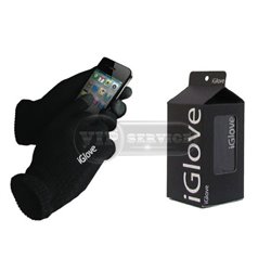 перчатки iGloves трикотаж черные