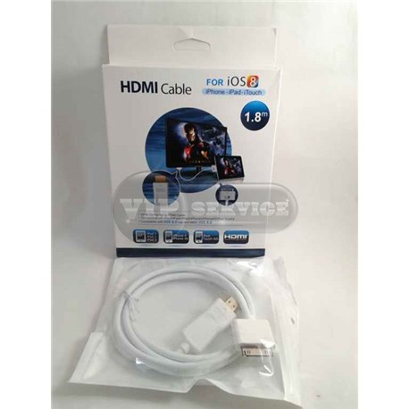 Переходник (адаптер) MHL HDMI на iPhone 4