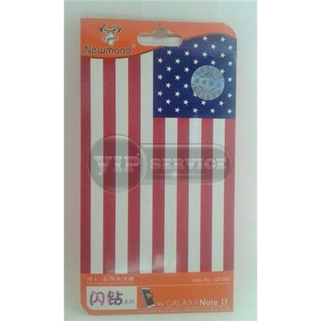 Galaxy Note 2 виниловая наклейка Newmond Флаг США №Q3-006