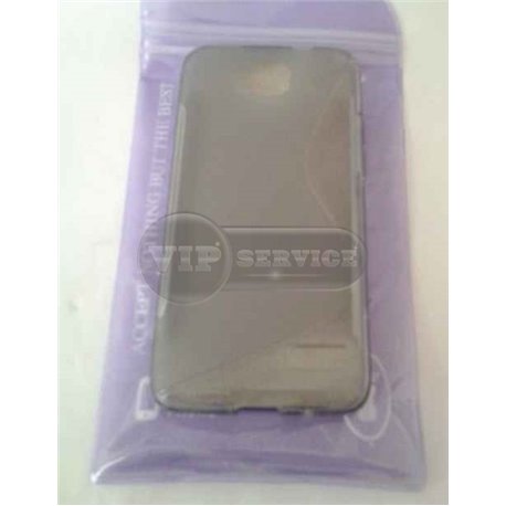 One Touch Idol mini 6012D чехол-накладка, силиконовый волна, серый