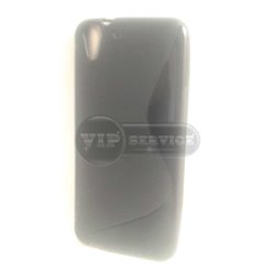 чехол-накладка HTC Desire Eye Wave черный силиконовый