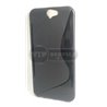 чехол-накладка HTC One A9 Wave черный силиконовый