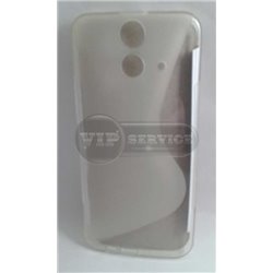 чехол-накладка HTC One E8 Wave прозрачный силиконовый
