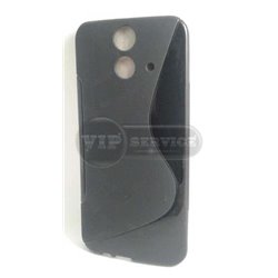 чехол-накладка HTC One E8 Wave черный силиконовый