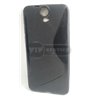 чехол-накладка HTC One E9 Plus Wave черный силиконовый