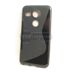 Nexus 5X H791 чехол-накладка, силиконовый волна, черный