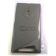 Lumia 830 чехол-накладка, силиконовый волна, черный
