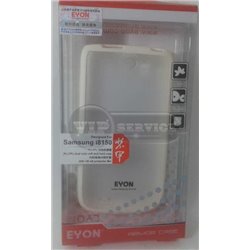 чехол-накладка Samsung Galaxy W i8150 Eyon молочный силикон + пластик