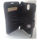 Note 3 чехол-книжка Zenus, кожаный, металлическая заклепка, со слотами для пластиковых карт, черный