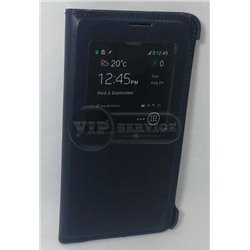 чехол-книжка Samsung Note 3 темно-синий экокожа