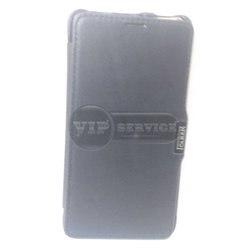 Note 4 чехол-книжка iCarer, кожаный со слотом для пластиковой карты, черный 