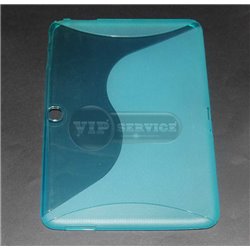 чехол-накладка Samsung Tab 4 10.1" T531 Wave голубой силиконовый